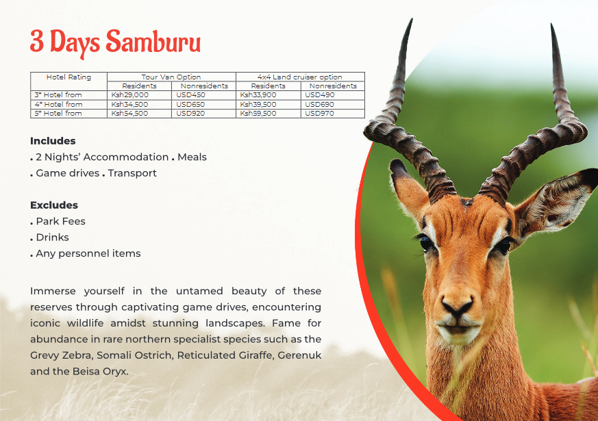 Tour 3 Days Samburu